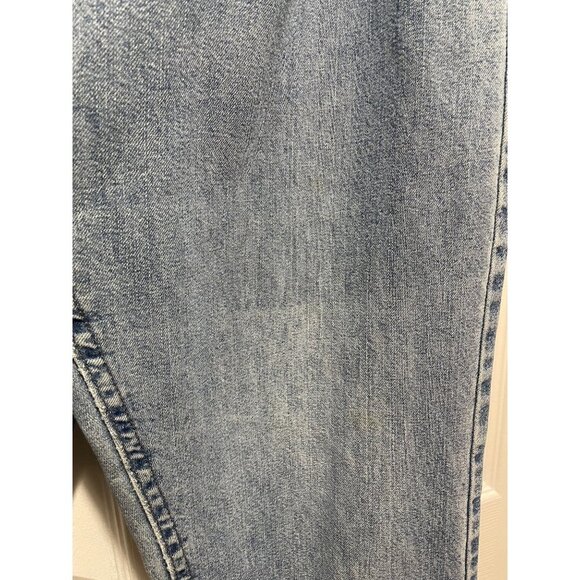 Vintage Lee Acid Wash Jeans Womens High Rise Mom Elastic Waist Size 12 Blue - Picture 8 of 10